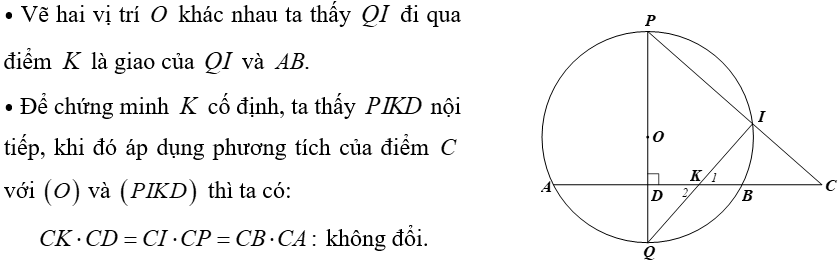 (Ôn thi Toán vào 10) Một số bài toán chứng minh đường thẳng hoặc đường tròn đi qua điểm cố định