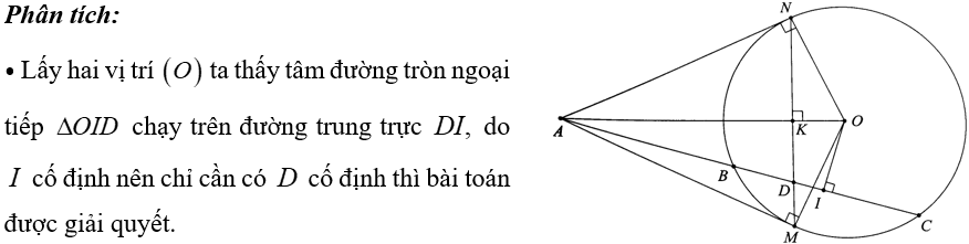 (Ôn thi Toán vào 10) Một số bài toán chứng minh đường thẳng hoặc đường tròn đi qua điểm cố định