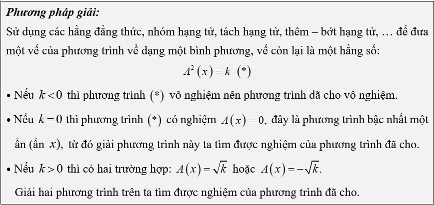 (Ôn thi Toán vào 10) Phương trình bậc hai