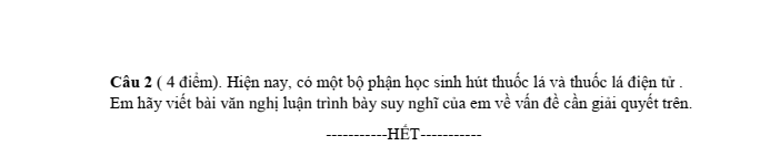 Đề thi thử Văn vào lớp 10 năm 2025 trường THCS Thái Sơn