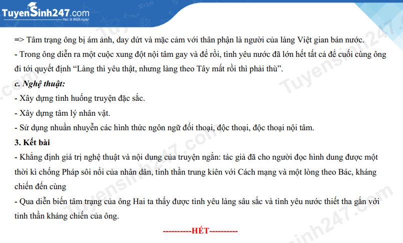 Đề thi vào 10 Văn Bạc Liêu năm 2024 (chính thức)