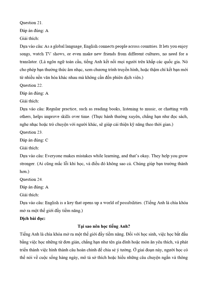 Đề minh họa Tiếng Anh vào lớp 10 Đồng Tháp năm 2026