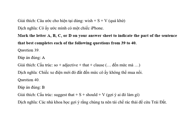 Đề minh họa Tiếng Anh vào lớp 10 Đồng Tháp năm 2026