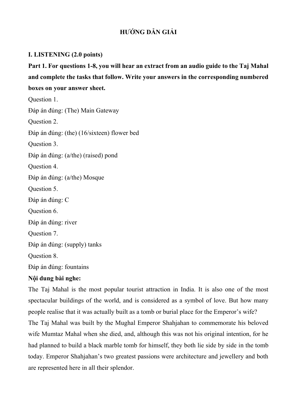 Đề minh họa Tiếng Anh vào lớp 10 Phú Thọ (Chuyên) năm 2026