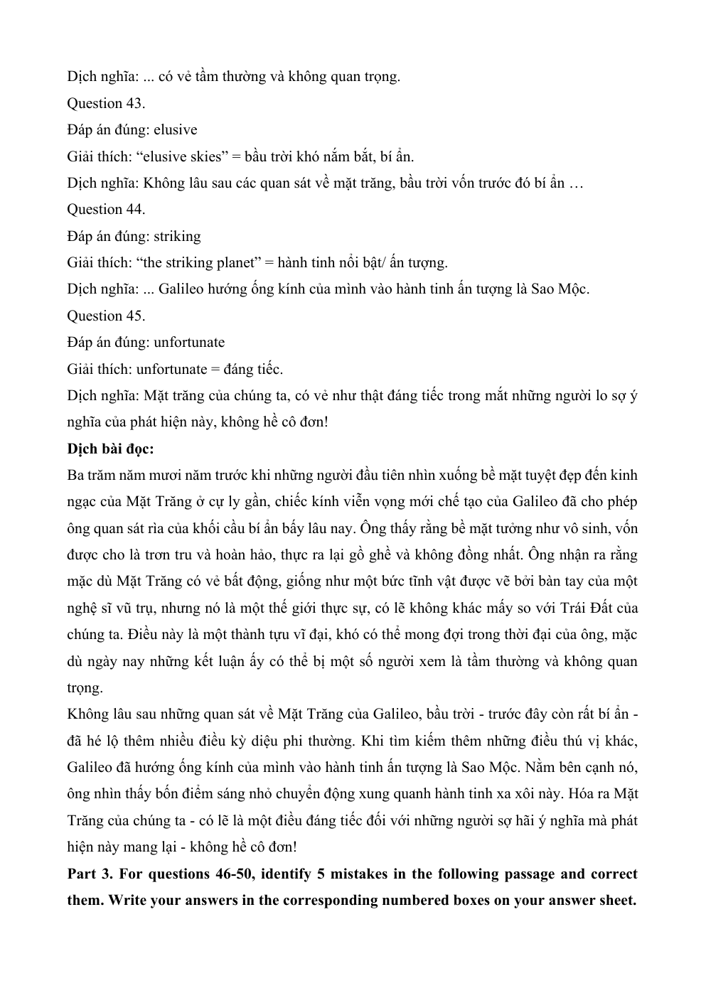 Đề minh họa Tiếng Anh vào lớp 10 Phú Thọ (Chuyên) năm 2026