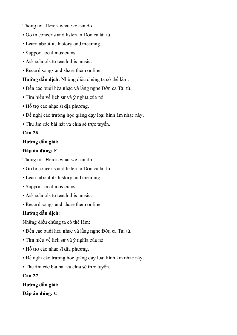 Đề minh họa Tiếng Anh vào lớp 10 Tp.HCM năm 2026