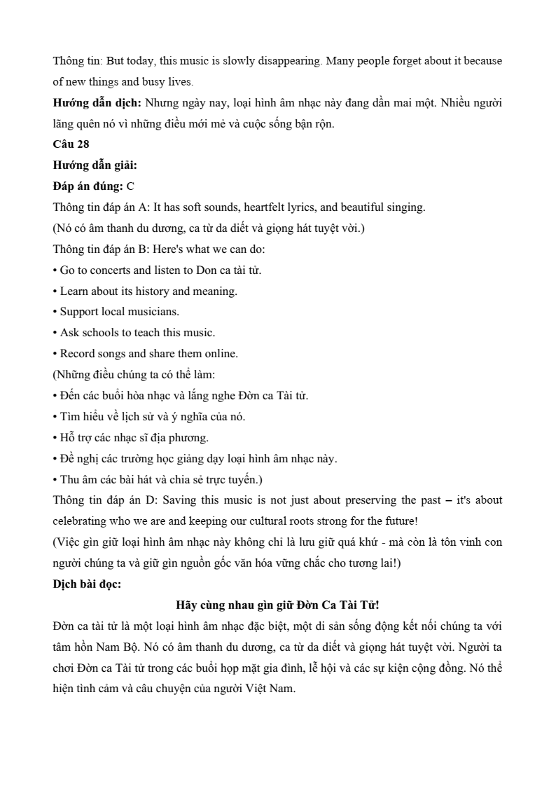 Đề minh họa Tiếng Anh vào lớp 10 Tp.HCM năm 2026