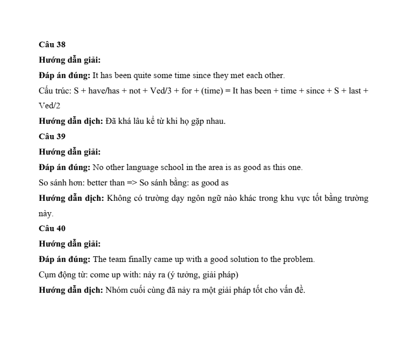 Đề minh họa Tiếng Anh vào lớp 10 Tp.HCM năm 2026