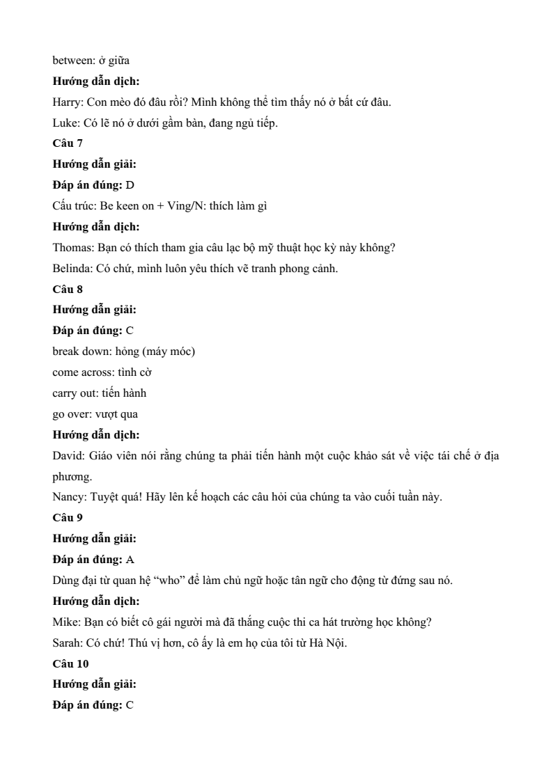 Đề minh họa Tiếng Anh vào lớp 10 Tp.HCM năm 2026