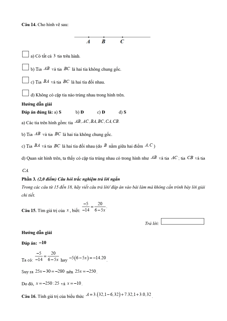 15+ Đề thi Giữa kì 2 Toán 6 Kết nối tri thức năm 2026 (có đáp án)