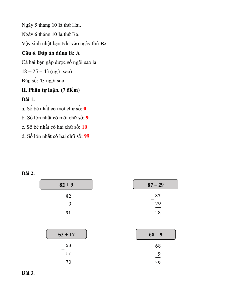 25 Đề thi Học kì 1 Toán lớp 2 Chân trời sáng tạo năm 2025 (có đáp án)