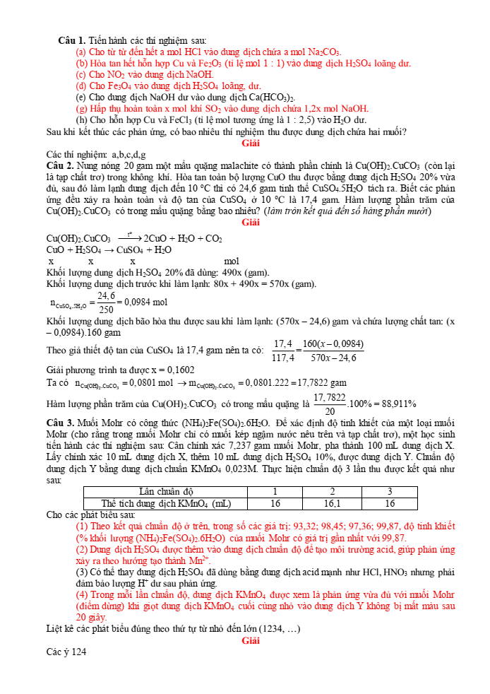 Đề thi học sinh giỏi Hóa học 12 Cụm 09 trường THPT (Phú Thọ) năm 2025-2026