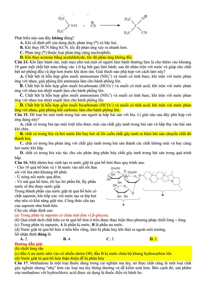 Đề thi học sinh giỏi Hóa học 12 Cụm các trường THPT (Hải Phòng) năm 2025-2026