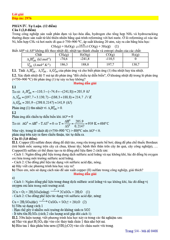 Đề thi học sinh giỏi Hóa học 12 Liên trường THPT (Nghệ An) năm 2025-2026