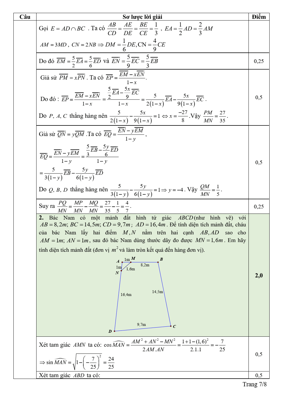 Đề thi học sinh giỏi Toán 10 sở GD&ĐT Hà Nam năm 2024-2025