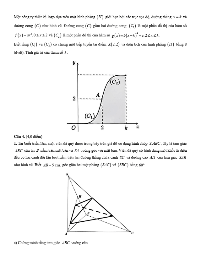 Đề thi học sinh giỏi Toán 12 Sở GD&ĐT TP Hồ Chí Minh năm 2025-2026