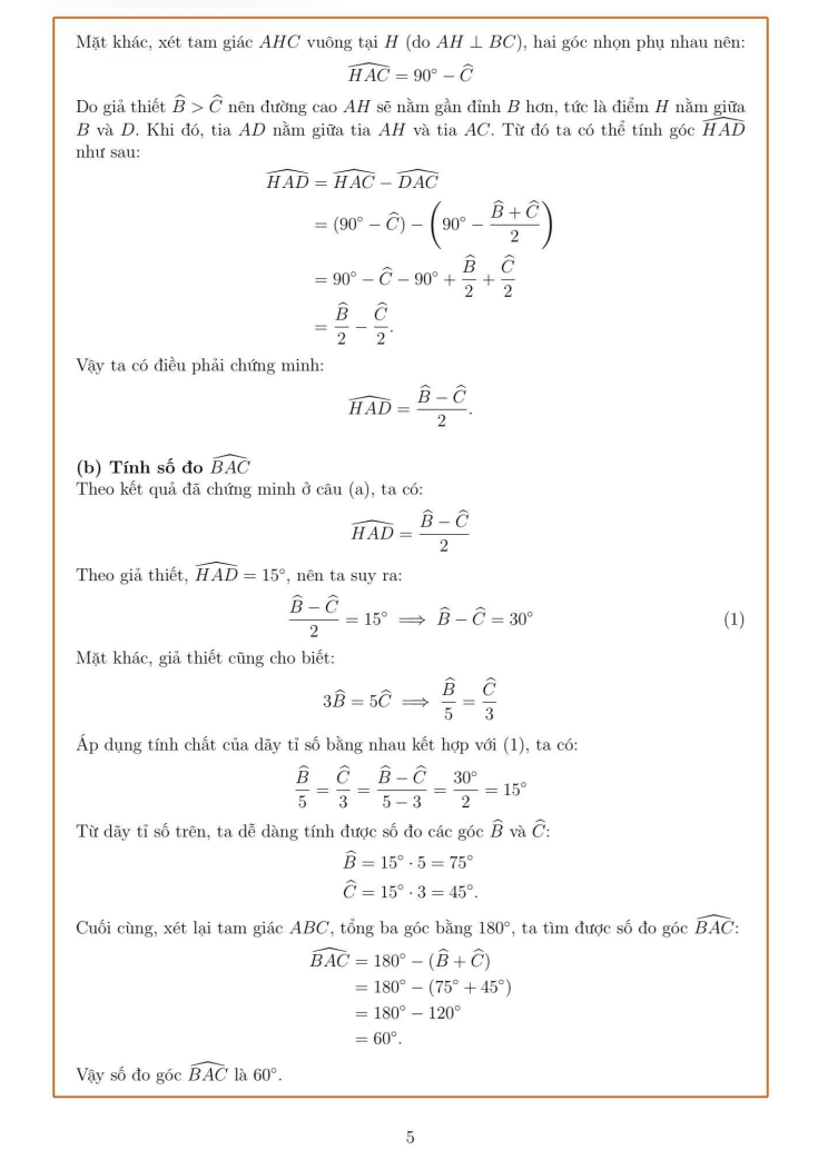 Đề thi học sinh giỏi Toán 7 trường THCS Nguyễn Tri Phương (Huế) năm 2025-2026