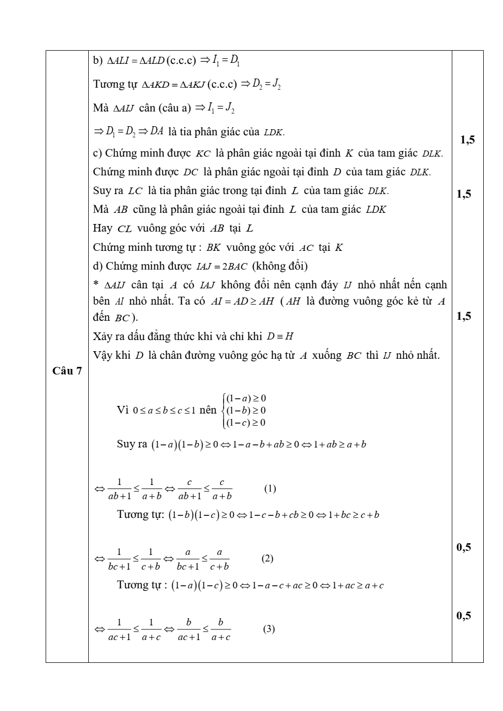 Đề thi học sinh giỏi Toán 7 trường THCS Tân Thọ (Thanh Hóa) năm 2025-2026
