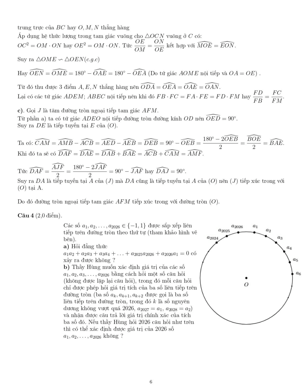 Đề thi học sinh giỏi Toán 9 sở GD&ĐT Phú Thọ năm 2025-2026