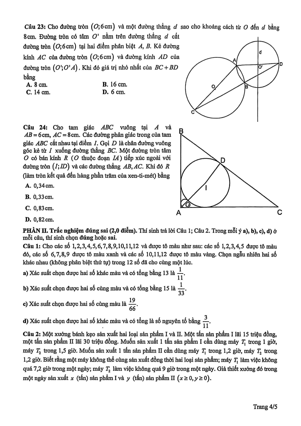 Đề thi học sinh giỏi Toán 9 sở GD&ĐT Phú Thọ năm 2025-2026