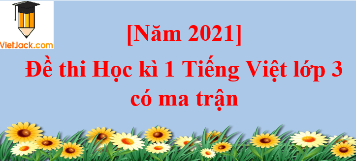 Đề thi Học kì 1 Tiếng Việt lớp 3 năm 2024 có ma trận (20 đề)