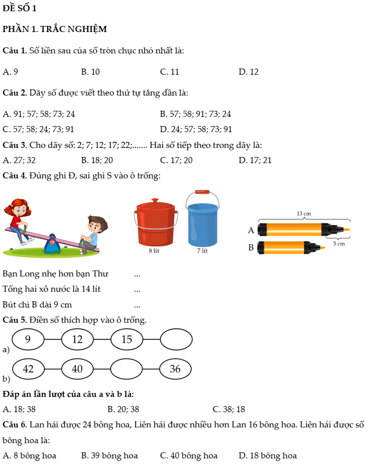 20+ Đề thi Toán lớp 2 Học kì 1 Cánh diều năm 2025 tải nhiều nhất