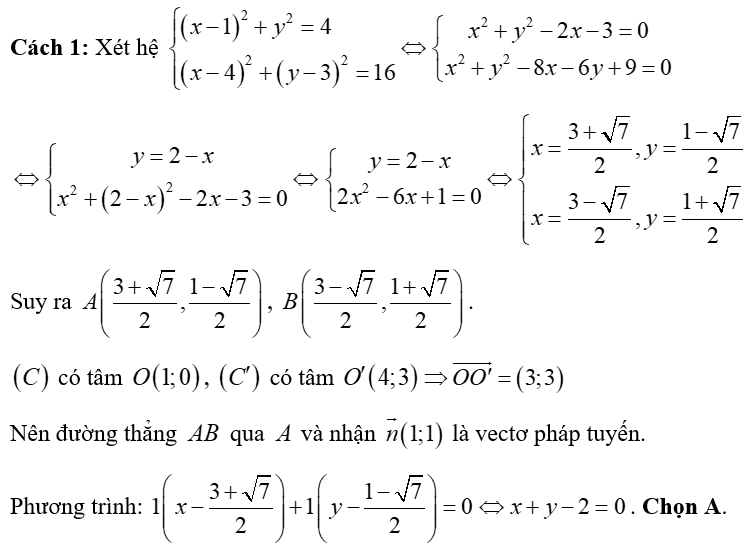 (Ôn thi ĐGNL, ĐGTD) Chuyên đề: Đường tròn trong mặt phẳng tọa độ