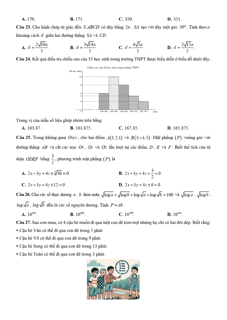 5+ Đề thi ĐGNL Bộ Công an môn Toán (có lời giải)