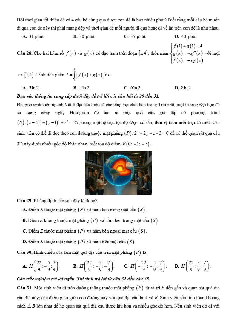 5+ Đề thi ĐGNL Bộ Công an môn Toán (có lời giải)