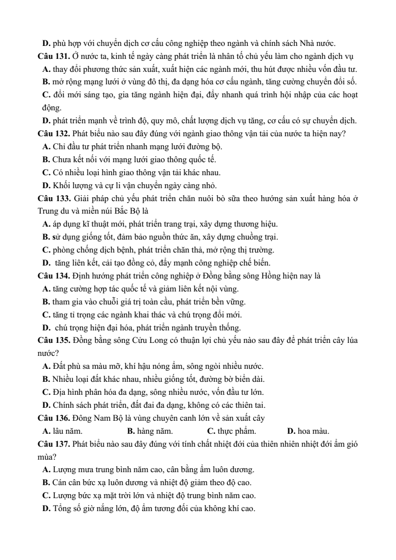 10+ Đề thi ĐGNL Bộ Quốc phòng phần Lịch sử; Địa lí (có lời giải)