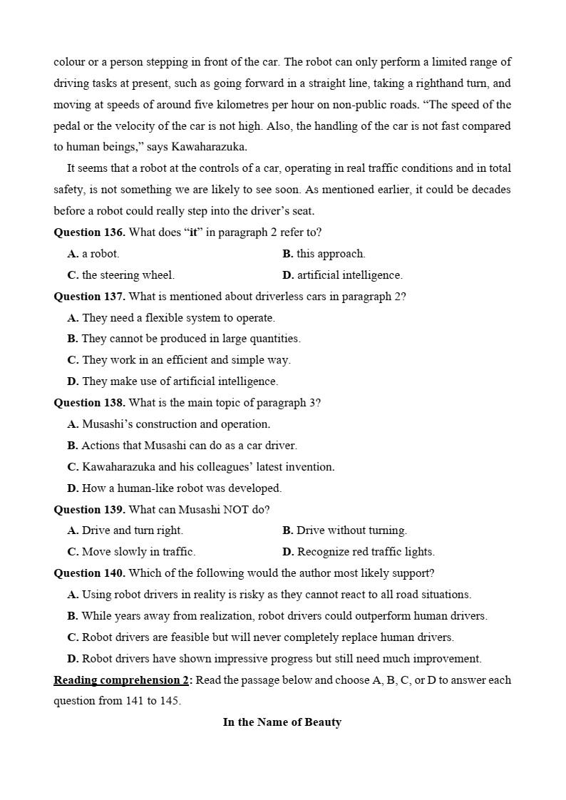 10+ Đề thi ĐGNL Bộ Quốc phòng phần Tiếng Anh (có lời giải)