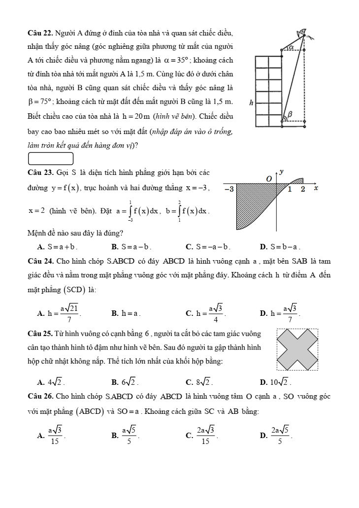 10+ Đề thi ĐGNL Bộ Quốc phòng phần Toán học và xử lý số liệu (có lời giải)