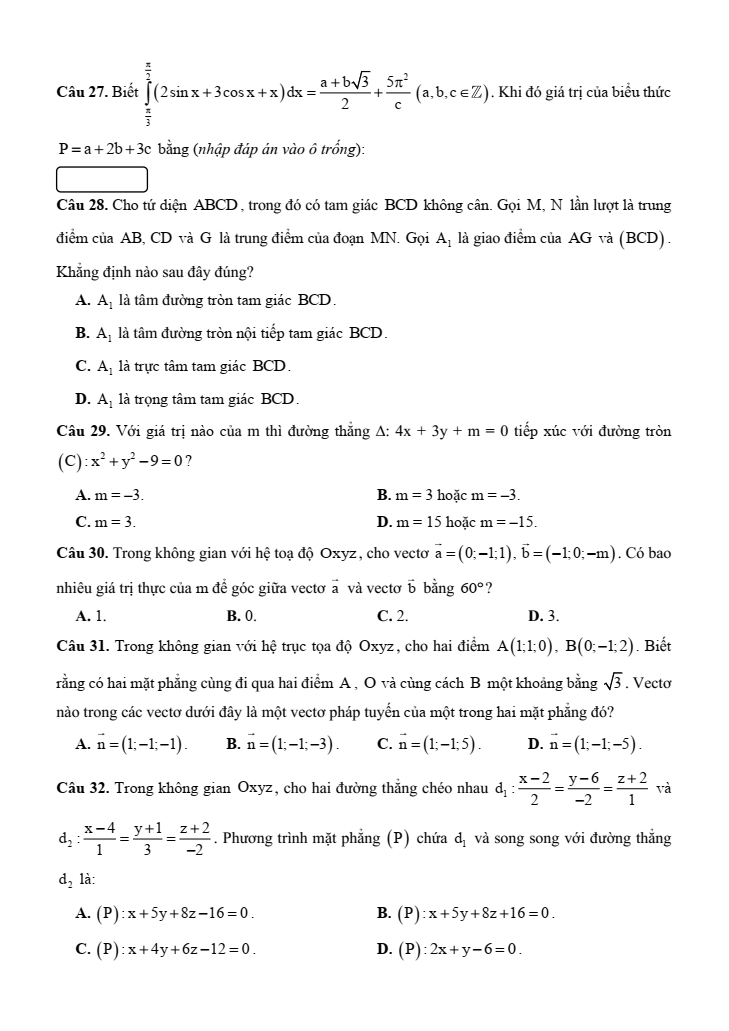 10+ Đề thi ĐGNL Bộ Quốc phòng phần Toán học và xử lý số liệu (có lời giải)