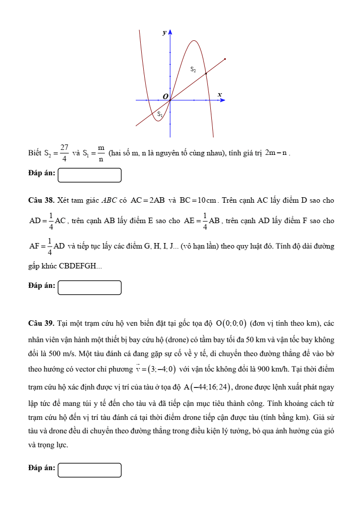 5+ Đề thi ĐGNL Đại học Sư phạm Hà Nội 2 môn Toán (có lời giải)