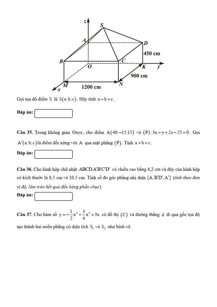 5+ Đề thi ĐGNL Đại học Sư phạm Hà Nội 2 môn Toán (có lời giải)