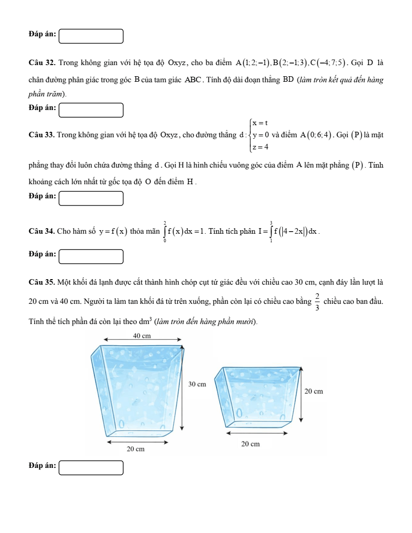 5+ Đề thi ĐGNL Đại học Sư phạm Tp.HCM môn Toán (có lời giải)