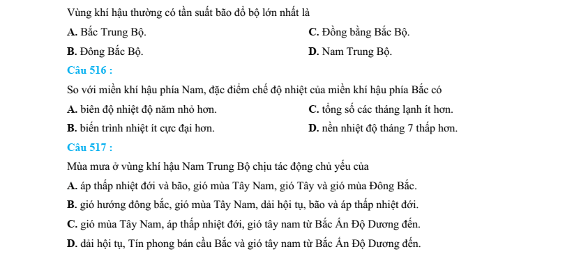 30+ Đề thi ĐGNL ĐHQG Hà Nội HSA môn Địa Lí (có lời giải)
