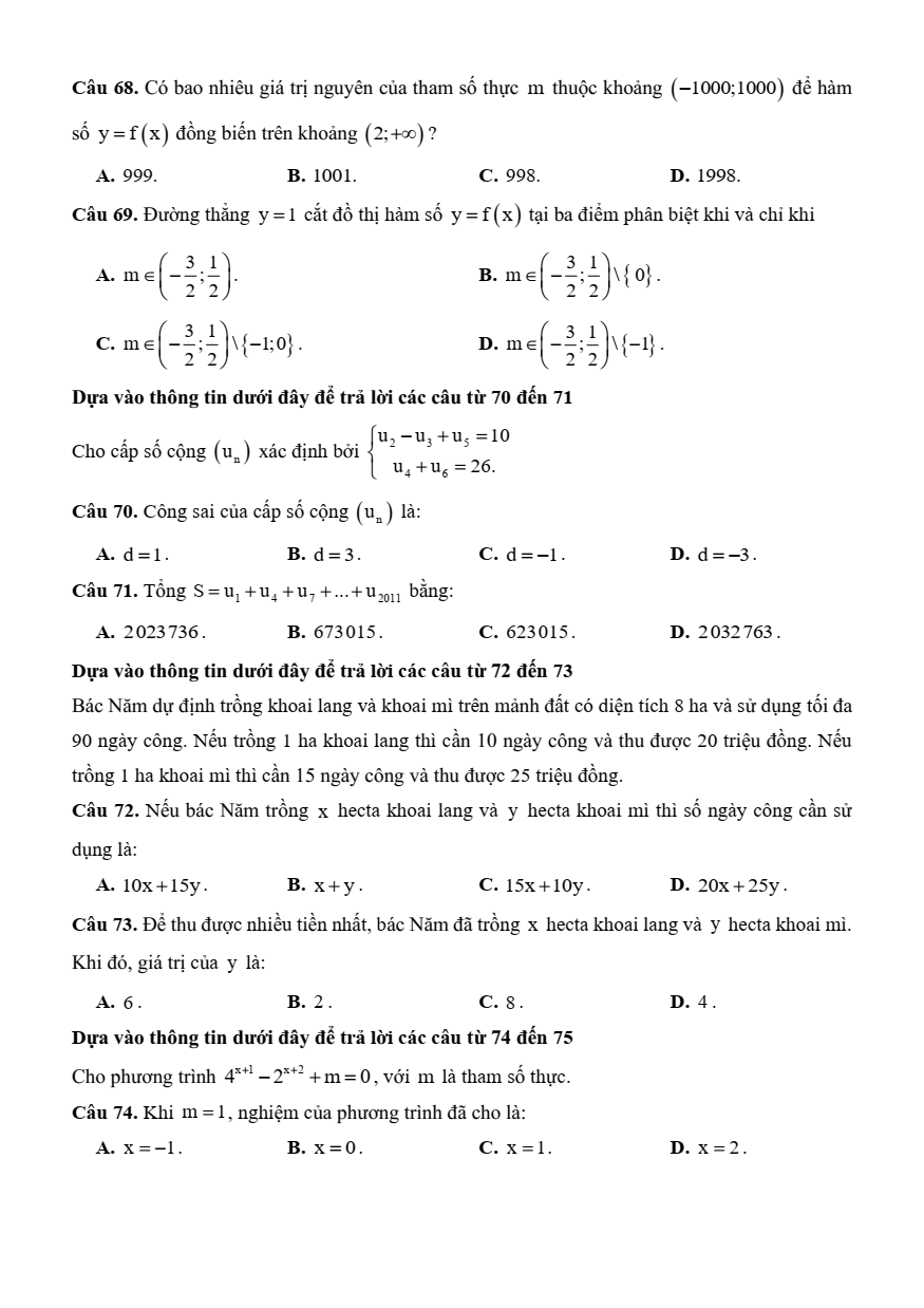 30+ Đề thi ĐGNL ĐHQG TP.HCM VACT phần Toán học (có lời giải)