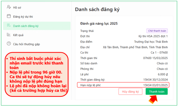 Hướng dẫn chi tiết đăng ký dự thi Đánh giá năng lực Đại học Quốc gia Hà Nội 2026