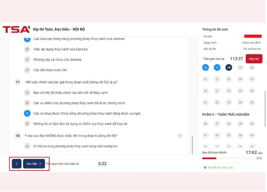 Hướng dẫn thi Đánh giá tư duy online năm 2026 và bí kíp đạt điểm cao (ảnh 5)