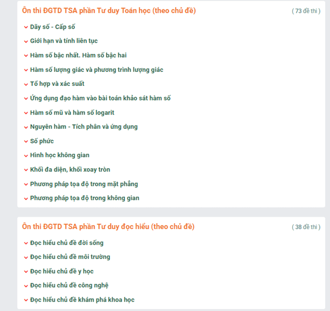 Tổng quan về kỳ thi Đánh giá tư duy TSA