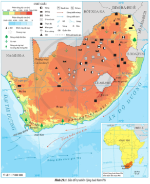 Trình bày vị trí địa lí của Cộng hòa Nam Phi (ảnh 1)