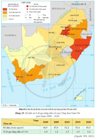 Trình bày đặc điểm dân cư của Cộng hòa Nam Phi (ảnh 1)