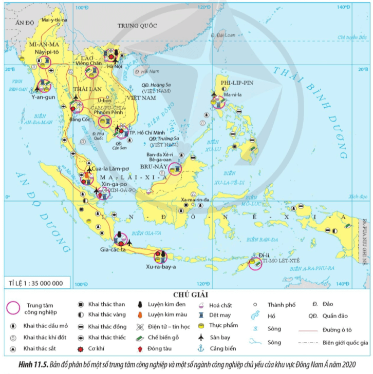 Lý thuyết Địa Lí 11 Cánh diều Bài 11: Vị trí địa lí, điều kiện tự nhiên, dân cư, xã hội và kinh tế khu vực Đông Nam Á
