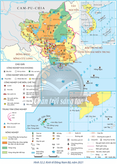 Lý thuyết Địa Lí 12 Chân trời sáng tạo Bài 32: Phát triển kinh tế – xã hội ở Đông Nam Bộ