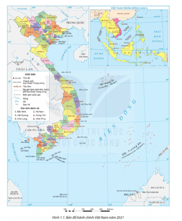 Dựa vào thông tin mục 1 và hình 1.1, hãy xác định và nêu đặc điểm vị trí địa lí của Việt Nam