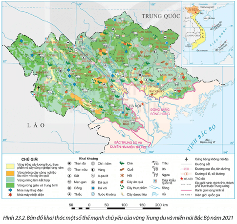 Lý thuyết Địa Lí 12 Kết nối tri thức Bài 23: Khai thác thế mạnh ở Trung du và miền núi Bắc Bộ