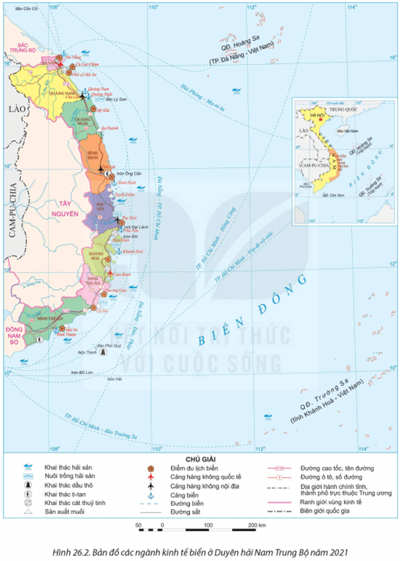 Lý thuyết Địa Lí 12 Kết nối tri thức Bài 26: Phát triển kinh tế biển ở Duyên hải Nam Trung Bộ