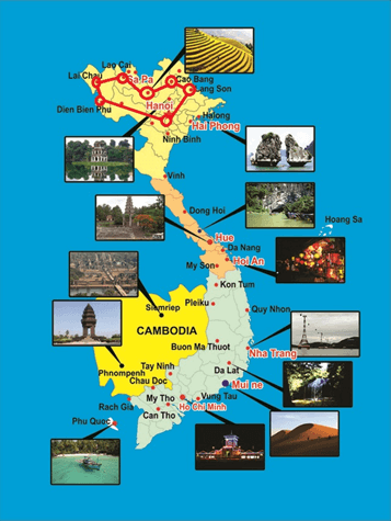 Lên kế hoạch chuyến đi của bạn với bản đồ du lịch Việt Nam là một phương án tuyệt vời để khám phá đất nước. Bạn có thể tìm hiểu tất cả những địa điểm tuyệt vời từ Hà Nội đến Sài Gòn, tây bắc hay tây nam, và tất cả các điểm đến khác trong đất nước. Điều này sẽ giúp bạn chuẩn bị cho một cuộc hành trình tuyệt vời và đầy hứa hẹn để khám phá văn hóa và địa lý của Việt Nam.