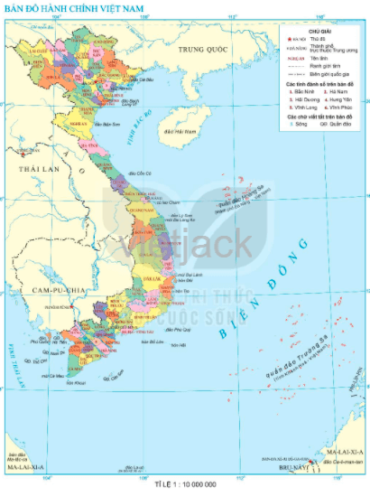 Đọc bản đồ hành chính Việt Nam
